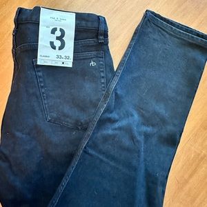 Men’s Rag & Bone black denim jeans